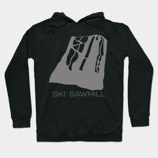 Ski Sawmill Resort 3D Hoodie by Mapsynergy